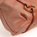Miu Miu Vitello Shine Rosa Satchel Bag