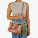 Miu Miu Vitello Shine Rosa Satchel Bag