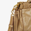 Miu Miu Vitello Shine Sabbia Satchel Bag