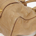Miu Miu Vitello Shine Sabbia Satchel Bag