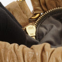Miu Miu Vitello Shine Sabbia Satchel Bag