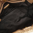 Miu Miu Vitello Shine Sabbia Satchel Bag