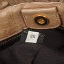 Miu Miu Vitello Shine Sabbia Satchel Bag