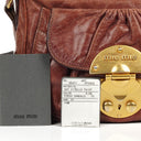 Miu Miu Vitello Twist Sandalo Crossbody Bag
