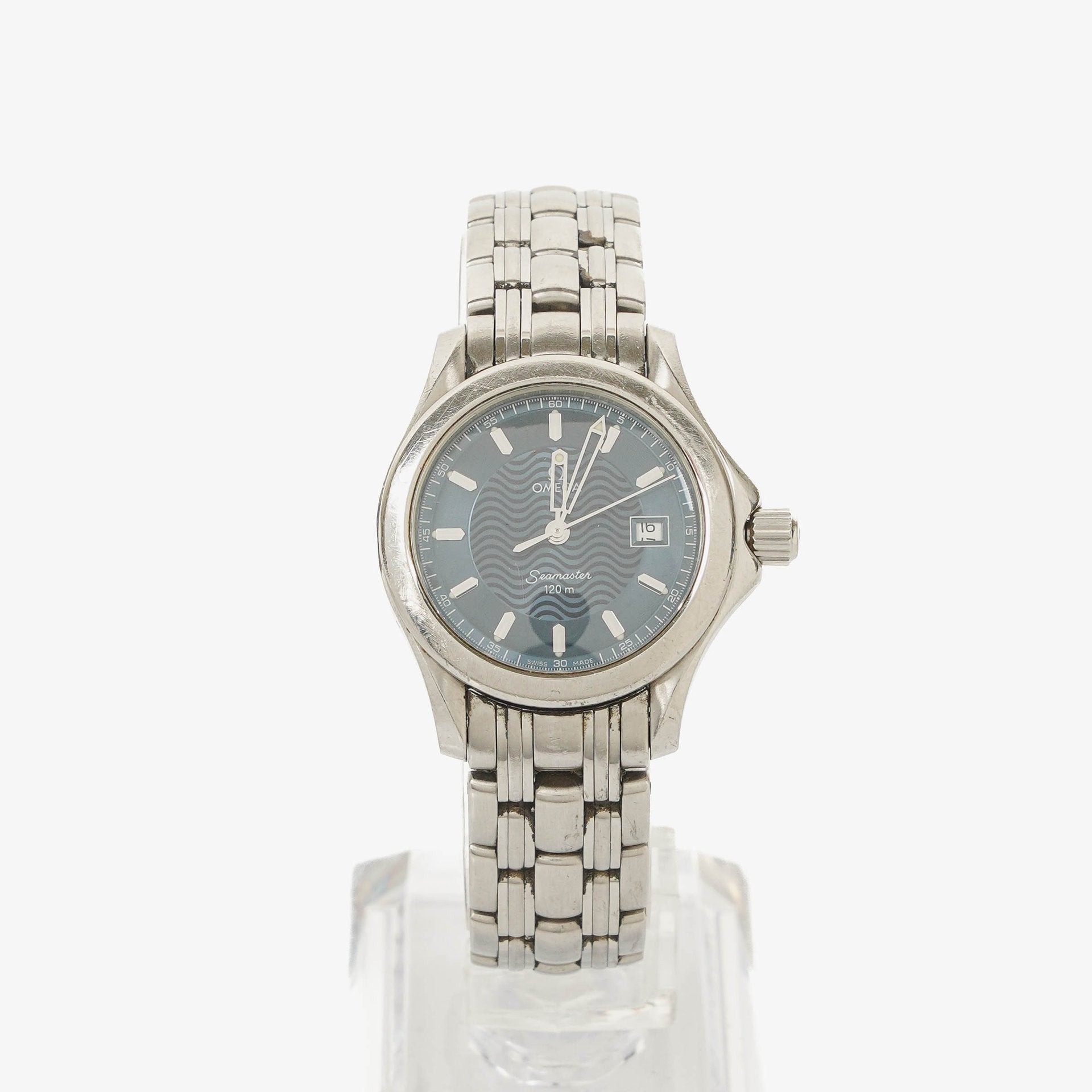 Omega Seamaster 120M Stainless Steel 30mm Blue Quartz Watch