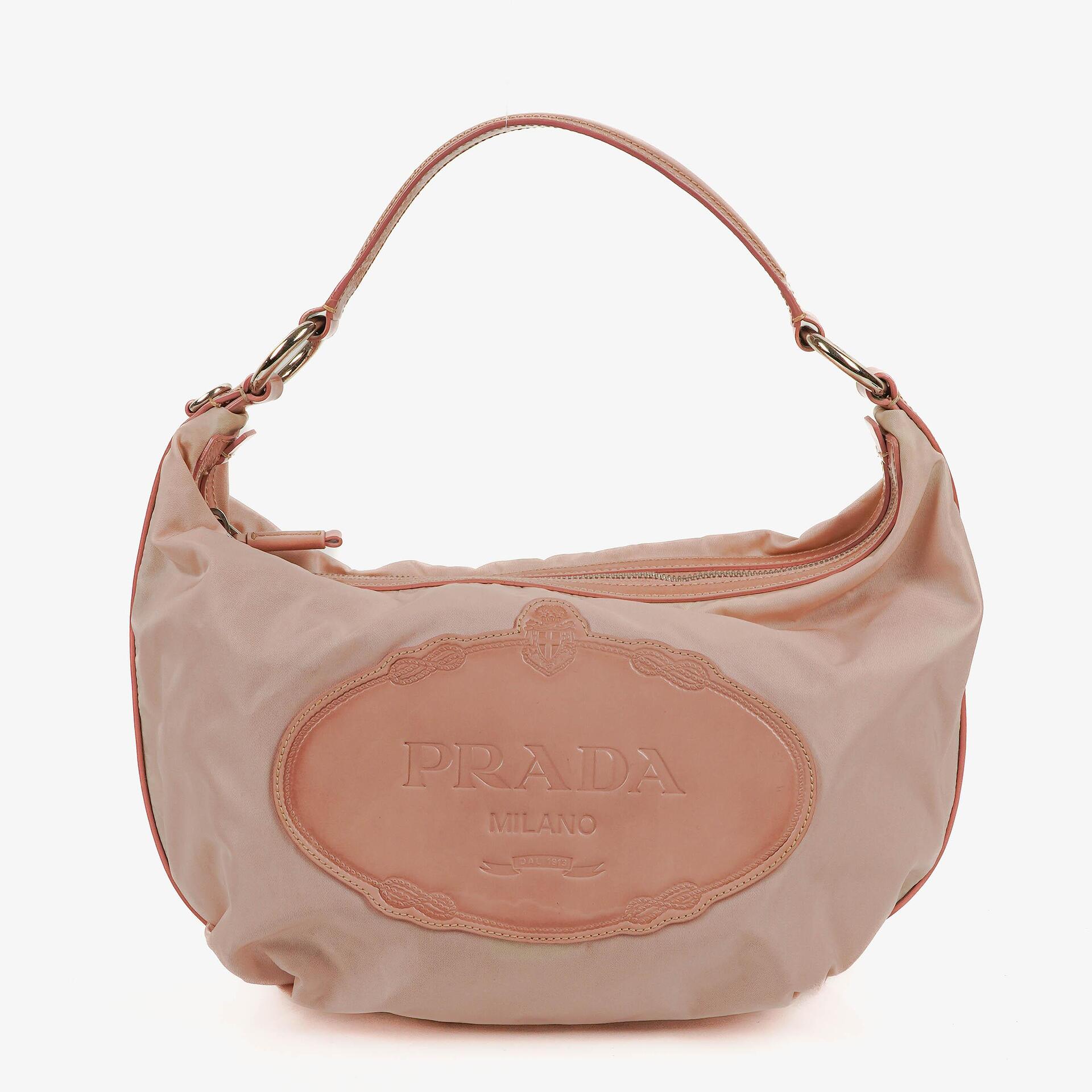 Prada Alabastro Tessuto Nylon Hobo Bag