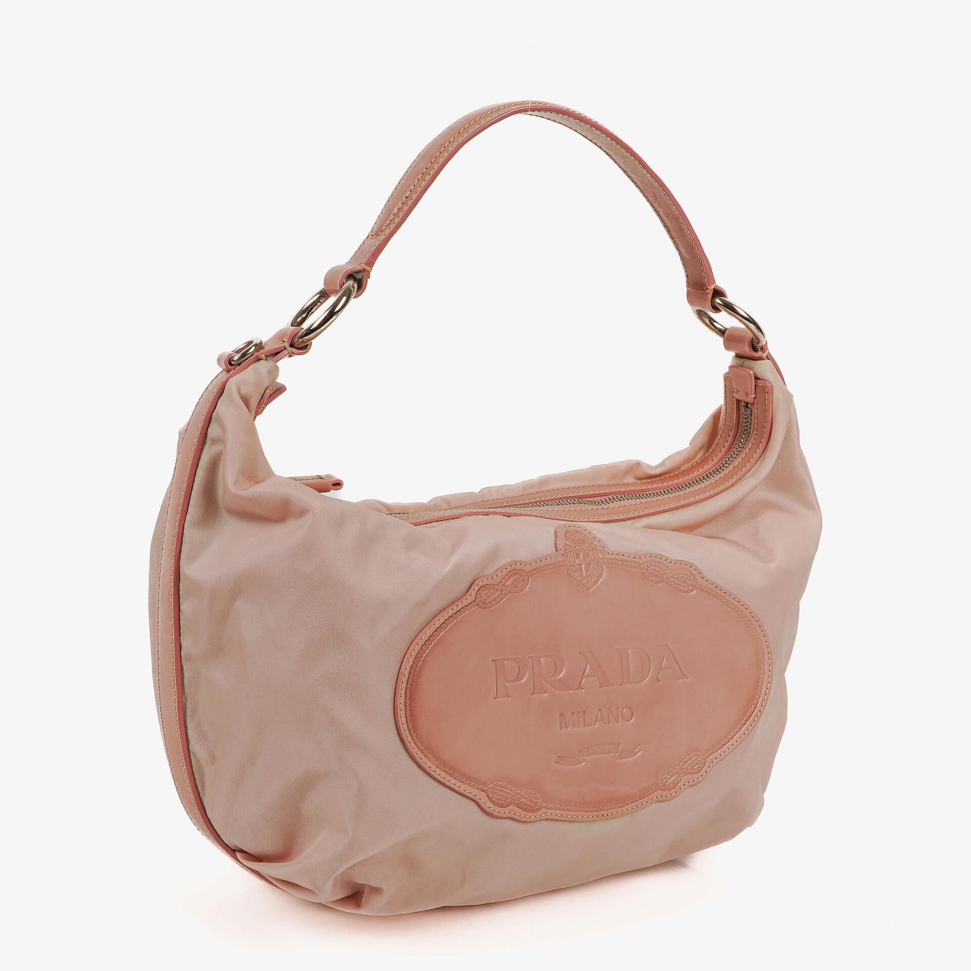 Prada Alabastro Tessuto Nylon Hobo Bag