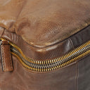 Prada Ardesia/Fumo Ombre Glace Leather Zippers Satchel Bag