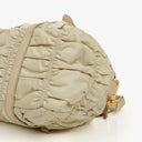 Prada Beige Gaufre  Nylon Zip Satchel Bag