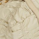 Prada Beige Gaufre  Nylon Zip Satchel Bag