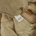 Prada Beige Gaufre  Nylon Zip Satchel Bag
