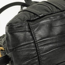 Prada Black Nappa Gaufre Leather Satchel Bag