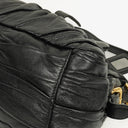 Prada Black Nappa Gaufre Leather Satchel Bag