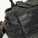 Prada Black Nappa Gaufre Leather Satchel Bag