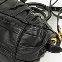 Prada Black Nappa Gaufre Leather Satchel Bag