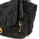 Prada Black Nero Dressy Gaufre Flap Bag