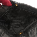 Prada Black Nero Dressy Gaufre Flap Bag