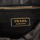 Prada Black Nero Dressy Gaufre Flap Bag
