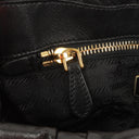 Prada Black Nero Dressy Gaufre Flap Bag