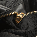 Prada Black Nero Dressy Gaufre Flap Bag