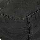 Prada Black Nylon Enameled Metal Triangle Top Handle Shoulder Bag