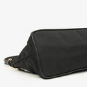 Prada Black Tessuto and Saffiano Leather Shoulder Bag
