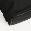 Prada Black Tessuto and Saffiano Leather Shoulder Bag