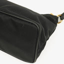 Prada Black Tessuto and Saffiano Leather Shoulder Bag
