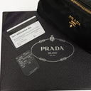 Prada Black Tessuto and Saffiano Leather Shoulder Bag