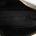 Prada Black Tessuto and Saffiano Leather Shoulder Bag