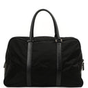 Prada Black Tessuto Nylon And Saffiano Leather Nero Duffle Bag
