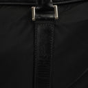 Prada Black Tessuto Nylon And Saffiano Leather Nero Duffle Bag