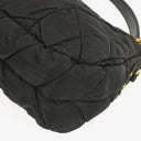 Prada Black Tessuto Nylon Chevron Quilted Shoulder Bag