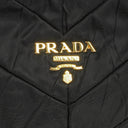 Prada Black Tessuto Nylon Chevron Quilted Shoulder Bag