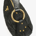 Prada Black Tessuto Nylon Chevron Quilted Shoulder Bag