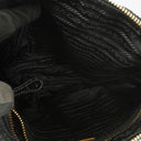 Prada Black Tessuto Nylon Chevron Quilted Shoulder Bag