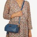 Prada Bleuette Saffiano Lux Double Zip Crossbody Bag
