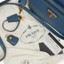 Prada Bleuette Saffiano Lux Double Zip Crossbody Bag