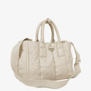Prada Bomber Talco Quilted Nappa Top Handle Bag