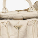 Prada Bomber Talco Quilted Nappa Top Handle Bag