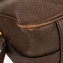 Prada Brown Cervo Leather Satchel Bag