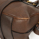 Prada Brown Cervo Leather Satchel Bag