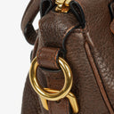 Prada Brown Cervo Leather Satchel Bag