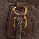 Prada Brown Cervo Leather Satchel Bag