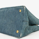 Prada Denim Logo Tote Bag