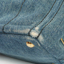 Prada Denim Logo Tote Bag
