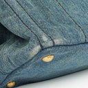 Prada Denim Logo Tote Bag
