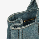 Prada Denim Logo Tote Bag