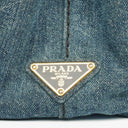 Prada Denim Logo Tote Bag