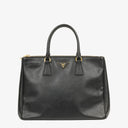 Prada Galleria Large Saffiano Lux Leather Double Zip Tote